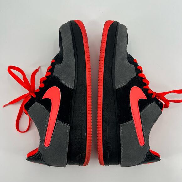 Nike Air Force 1/1 Unlocked By You ID DC6730 991 Mens 10.5 Black Orange Gray - Picture 4 of 10